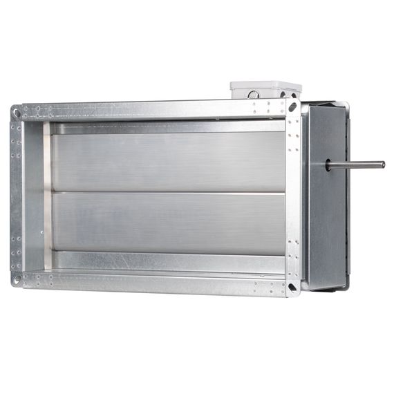 Клапан SHUFT КВУ-ПО-300х300h-2*ф250(фл. Соед)-УХЛ2 — (1)