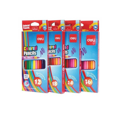 Карандаши цвет. 24шт. Deli E38025