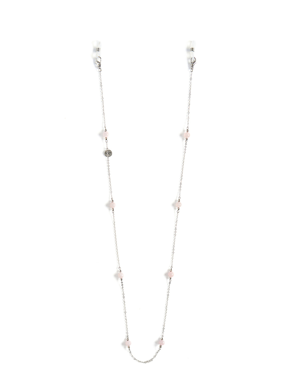 Цепочка на очки "Graini" с розовым кварцем