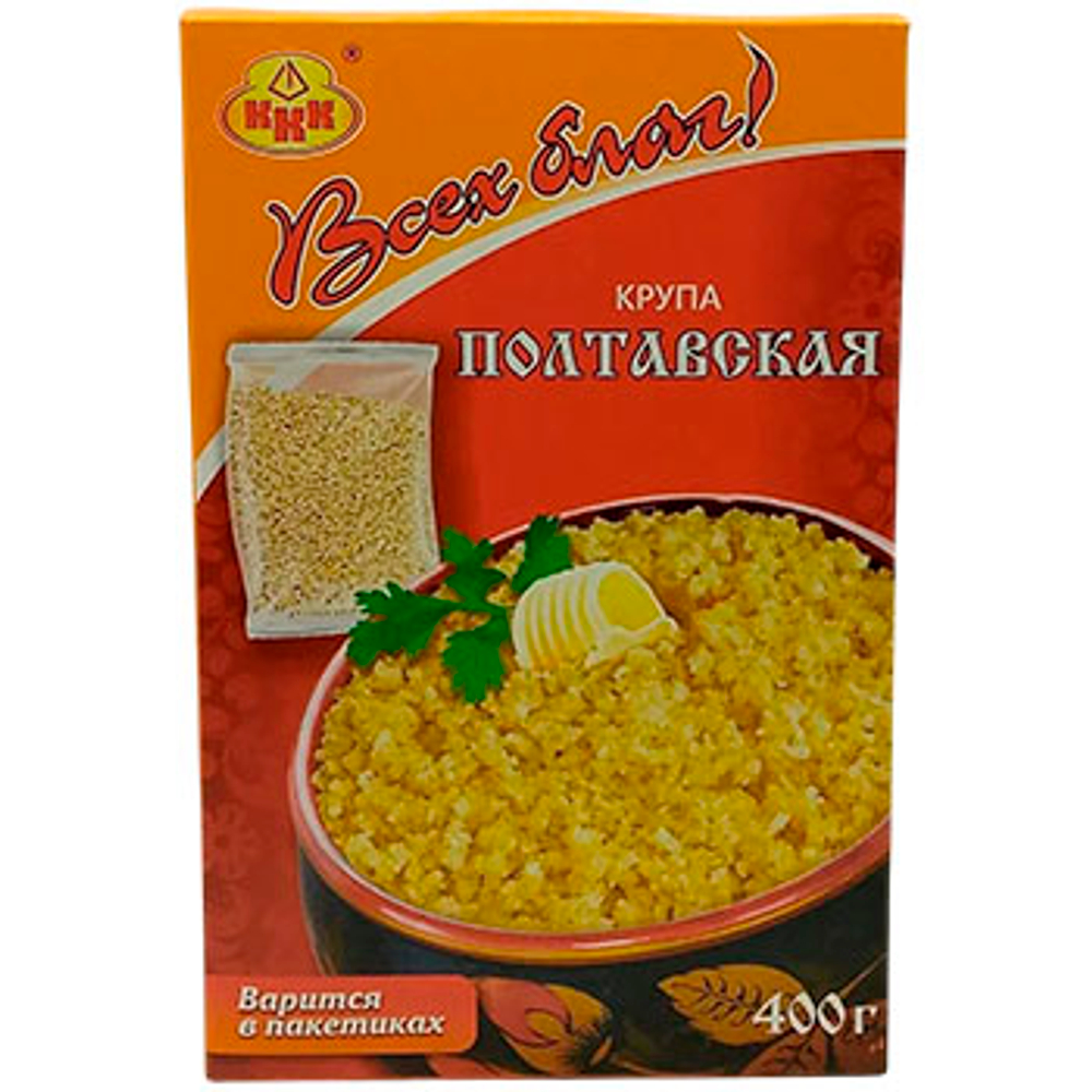 ВсехБлаг ПШЕНИЧНАЯ крупа (вар/пакет) 5пак*80гр (1х12)