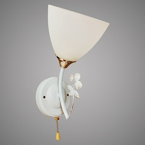 1077B/1W WH+FGD белый/золото E27 XA Светильник нас