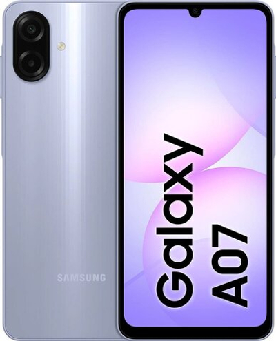 Смартфон Samsung Galaxy A07 4/128Gb Light Violet (SM-A075F) (С адаптером)