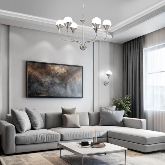 60169/1 / настенный светильник / никель