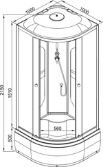 Душевая кабина AvaCan L610 стандартная