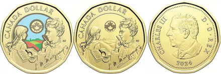 Канада 1 доллар, 2024 Люси Мод Монтгомери набор 2 монеты