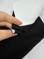 Пике на меху черный