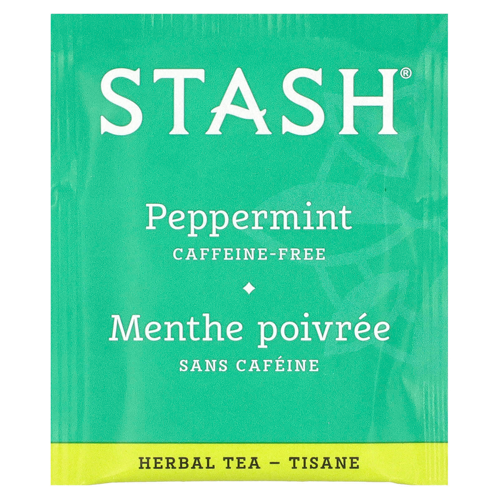 Stash Tea, Herbal Tea, освежающая перечная мята, без кофеина, 20 чайных пакетиков, 20 г (0,7 унции)