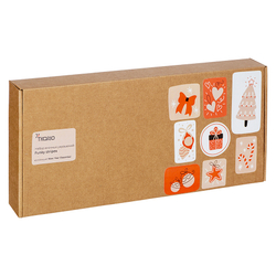 Набор елочных украшений 4шт Tkano Funky stripes New Year Essential