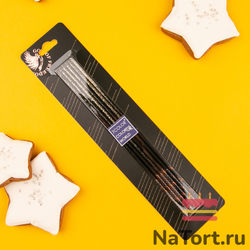 Набор свечей для торта «Полночь» (золотые блестки, 17 см) 6 шт