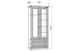 Детская «Алиса» №1 (белый/крем), ЛДСП/МДФ, Мебельсон