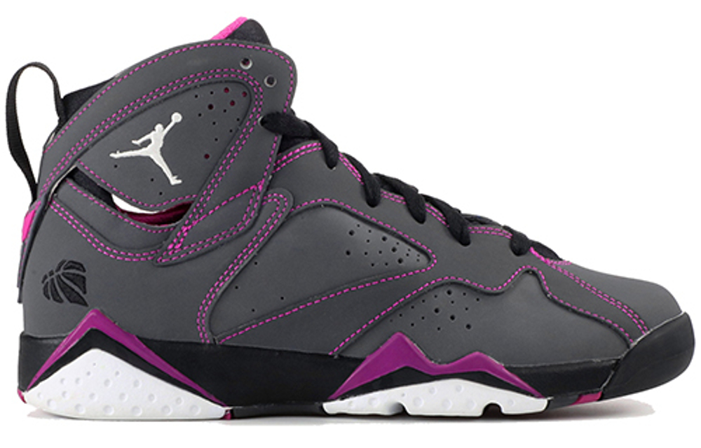 Jordan Air Jordan 7 Retro Valentine Day Valentine's Day Shock Absorption Support Mid-top Retro Basketball Shoes GS Gray 2015