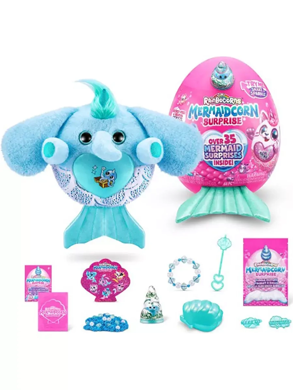 Мягкая игрушка сюрприз яйцо Rainbocorns Mermaidcorn Surprise
