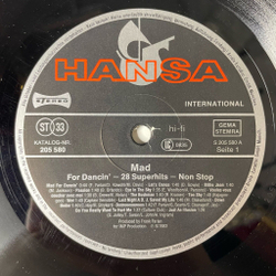 Винтажная виниловая пластинка LP Сборник Mad For Dancin 28 Superhits Nonstop (Germany 1983)