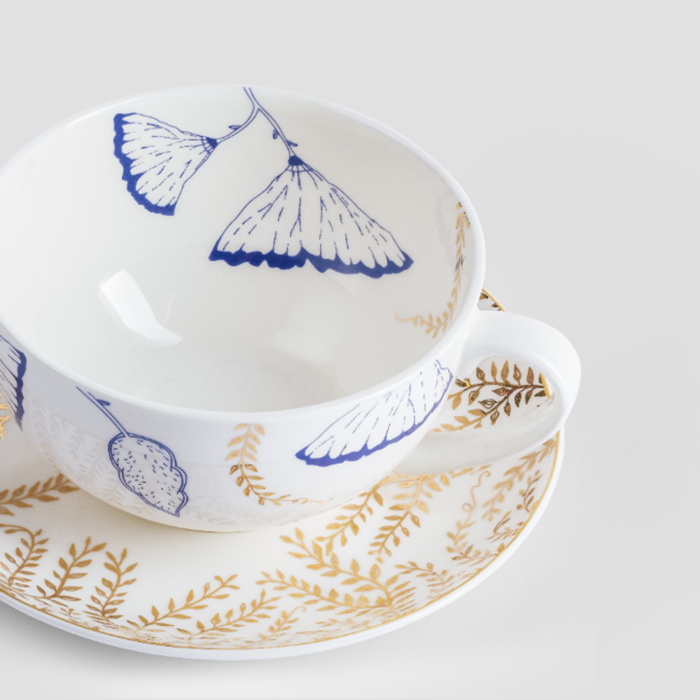Чайная пара фарфоровая Fleur, в подарочной коробке