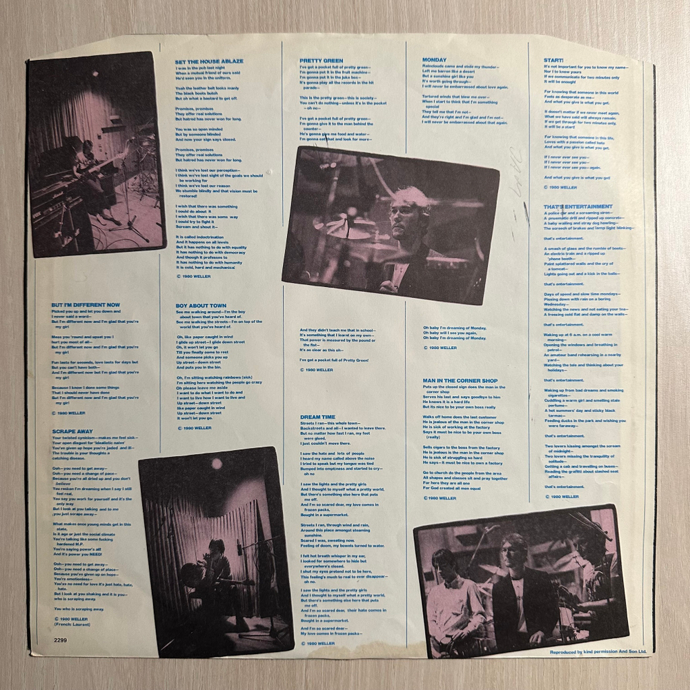 The Jam - Sound Affects (Скандинавия 1984г.)