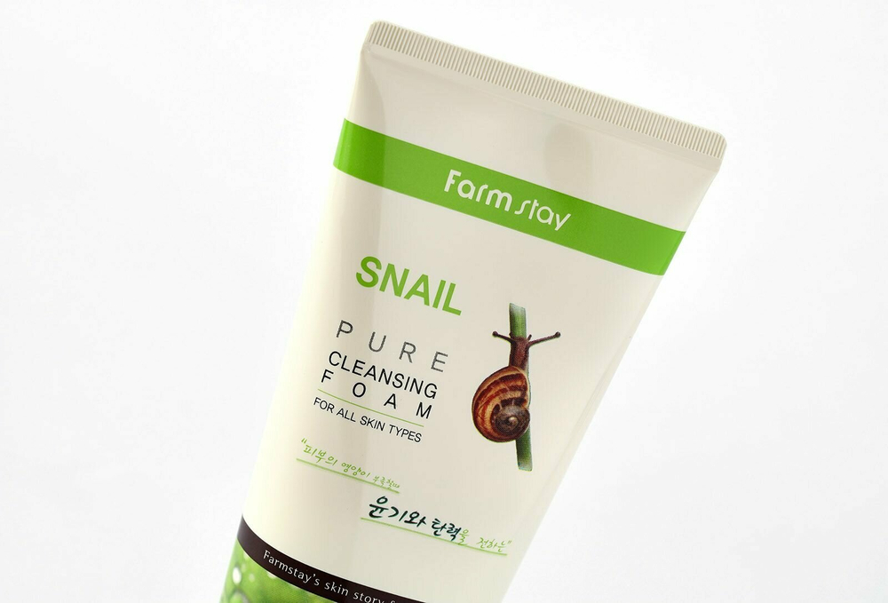 Farmstay пенка очищающая с экстрактом улитки Snail Pure Cleansing Foam, 180 мл