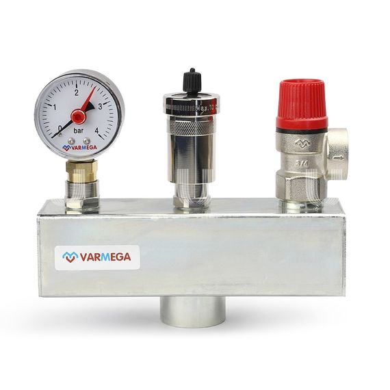 Группа безопасности котла Varmega 1&quot; до 100кВт 3бар 37937