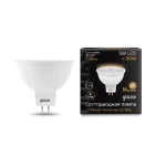 Лампа Gauss LED MR16 5W 12V 500 lm 3000K GU5.3 201505105