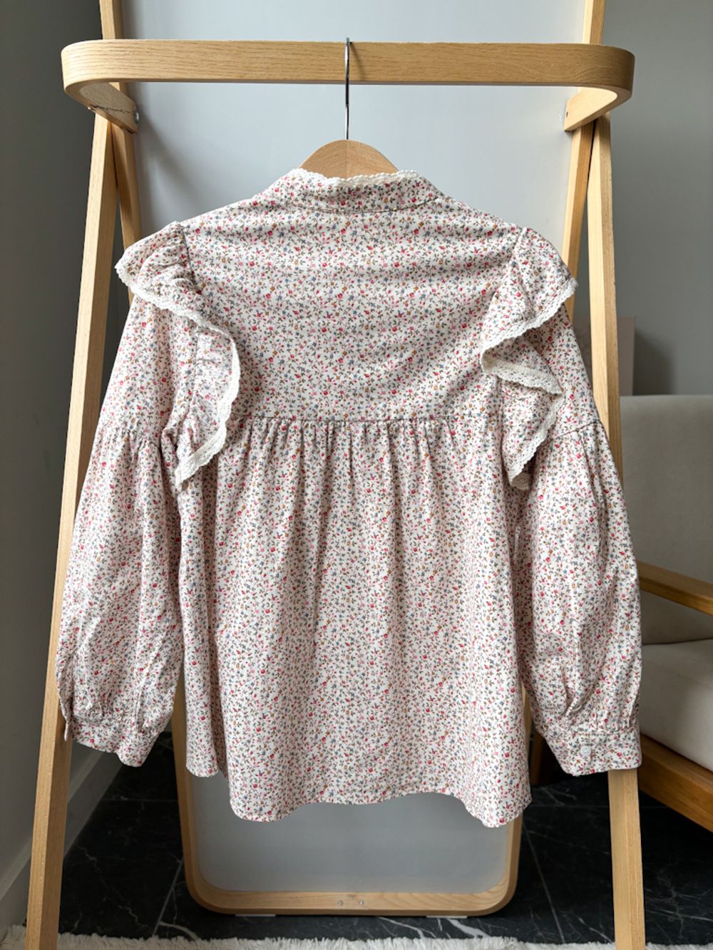 Хлопковая блузка Zara, 134