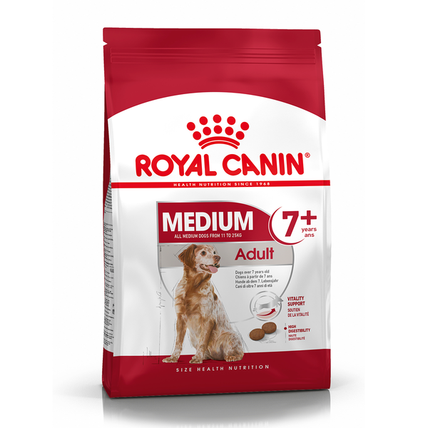 Сухой корм Royal Canin Medium Adult 7+ для взрослых собак средних размеров от 7 лет и старше
