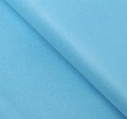 Бумага упаковочная тишью, бирюза, 50 см х 66 см (10листов)