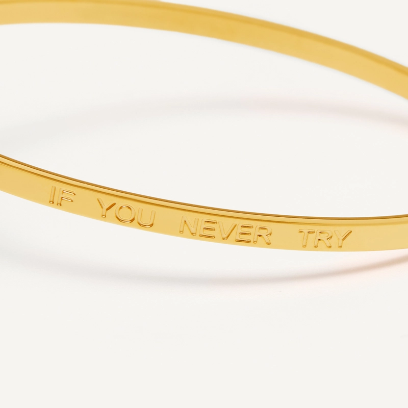 Тонкий Браслет Ты никогда не узнаешь – Если не попробуешь