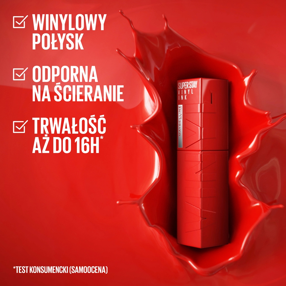 MAYBELLINE NEW YORK SuperStay Vinyl Ink - Долговременная помада в жидкой форме 45 CAPRICIOUS, 4 ml