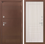 Дверь с терморазрывом входная Лабиринт Термо Лайт 03 Сандал белый