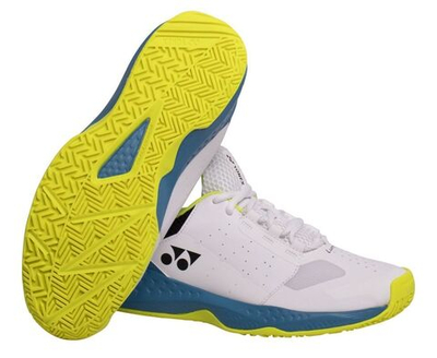 Мужские кроссовки теннисные Yonex Power Cushion Lumio 4 - white/ocean blue