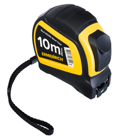Рулетка Ermenrich Reel SQ100, желтый