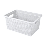 Корзина универсальная "Wenge" прямоугольная 20л, 430х300х200 мм (светло-серый)