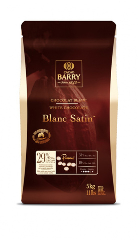 Шоколад Cacao Barry BLANC SATIN Белый (Пакет 5 кг)