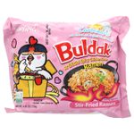 Buldak, Buldak ™, жареный рамен, пряная курица, карбонара, 5 пакетиков по 130 г (4,58 унции)