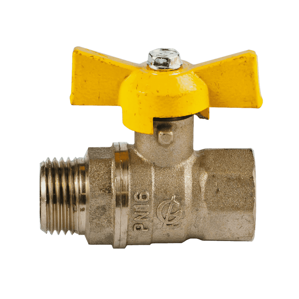 Кран шаровый газ. 32 (1 1/4") ВН ручка (Россия)