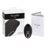 Черный вакуум-волновой клиторальный стимулятор Irresistible Seductive Black IRR001BLK