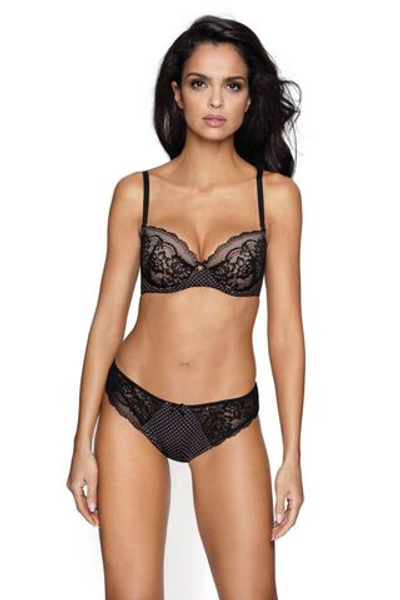 Бюстгальтер Amara на каркасах (Размер: 70C) (Цвет: черный с бежевым)