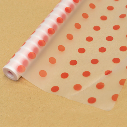 Пленка матовая "Горошек" 60см*200гр