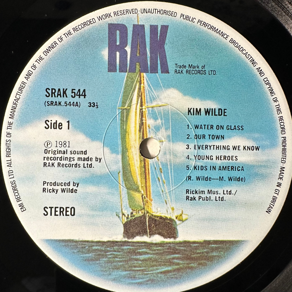 Kim Wilde ‎– Kim Wilde (Англия 1981г.)