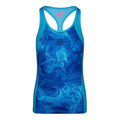 Женская теннисная майка BIDI BADU Jua Tech Tank Top Women - Light Blue, Multicoloured
