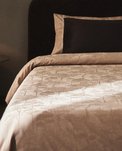 ZARA HOME ЖАККАРДОВЫЙ ПОДОДЕЯЛЬНИК (300 НИТЕЙ), РОЗОВЫЙ