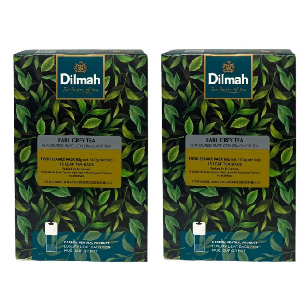 Чай черный Dilmah Earl Grey в пакетиках для чайника 15 шт