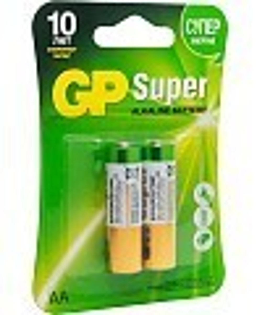 Элемент питания AA GP LR06-2BL Super Alkaline GP15A-2CR2 2шт