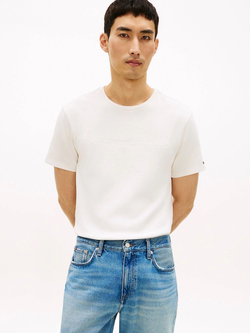 Футболка Tommy Hilfiger Archive Tonal Logo Heavyweight Ivory