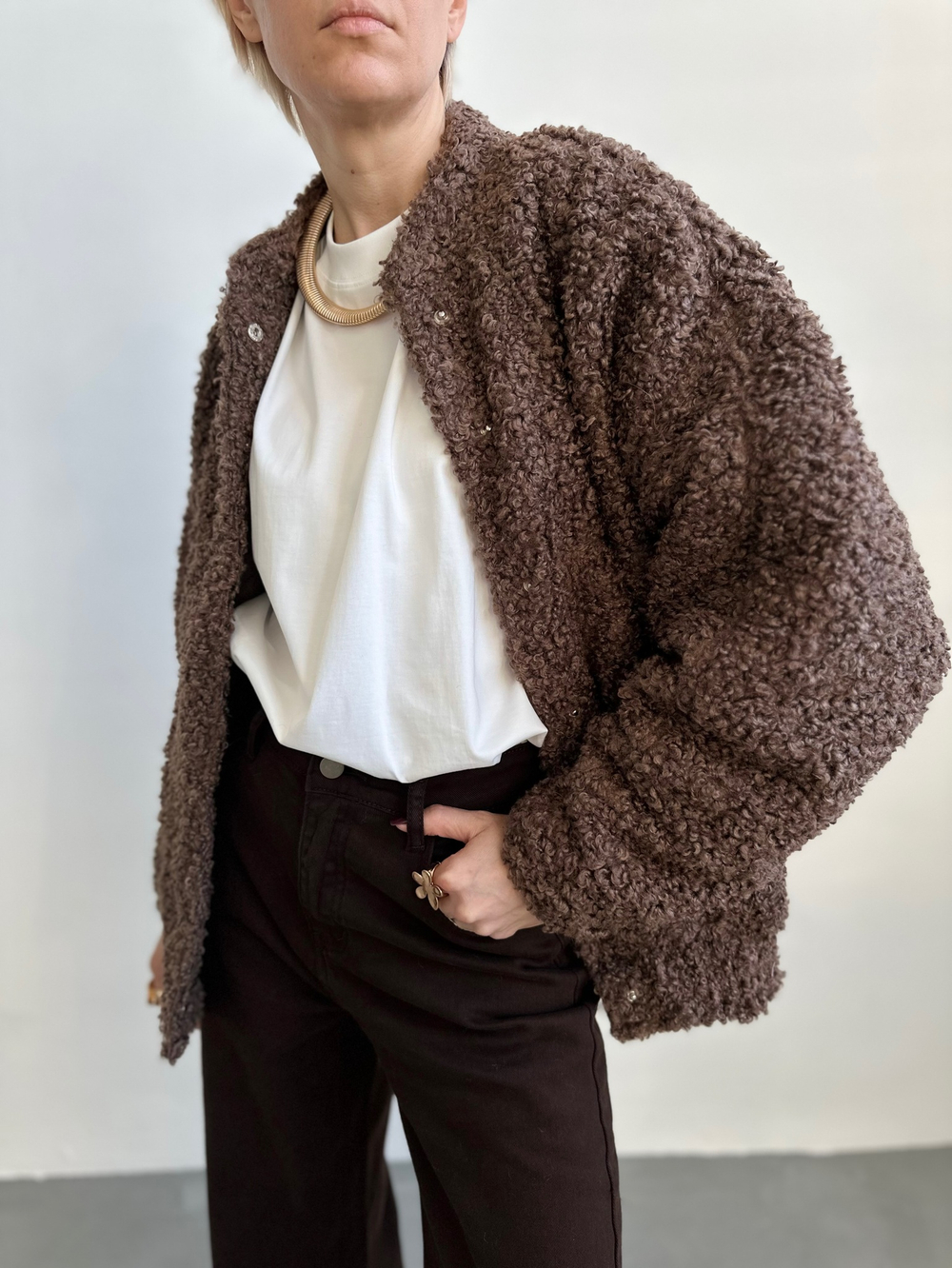 Бомбер TEDDY BROWN