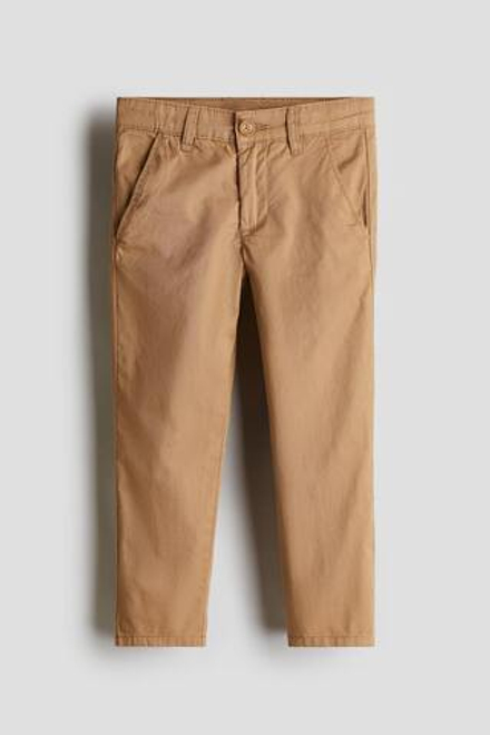 H&M Брюки чинос, темно-бежевый