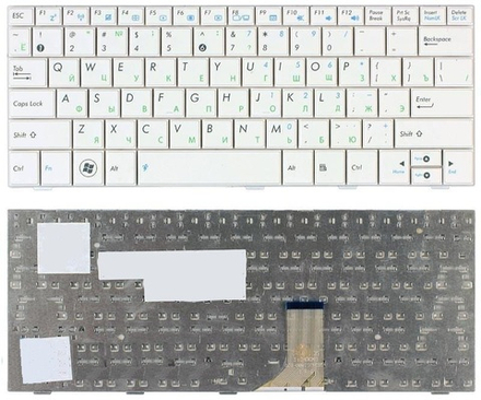 Клавиатура для ноутбука Asus Eee PC 1001, 1005, T101M SERIES (БЕЛАЯ)