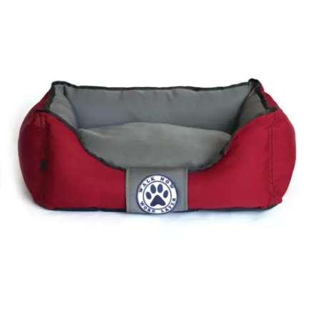 Лежанка для собак размер S двухсторонняя бордовая Царь-лежанка Lapalandia