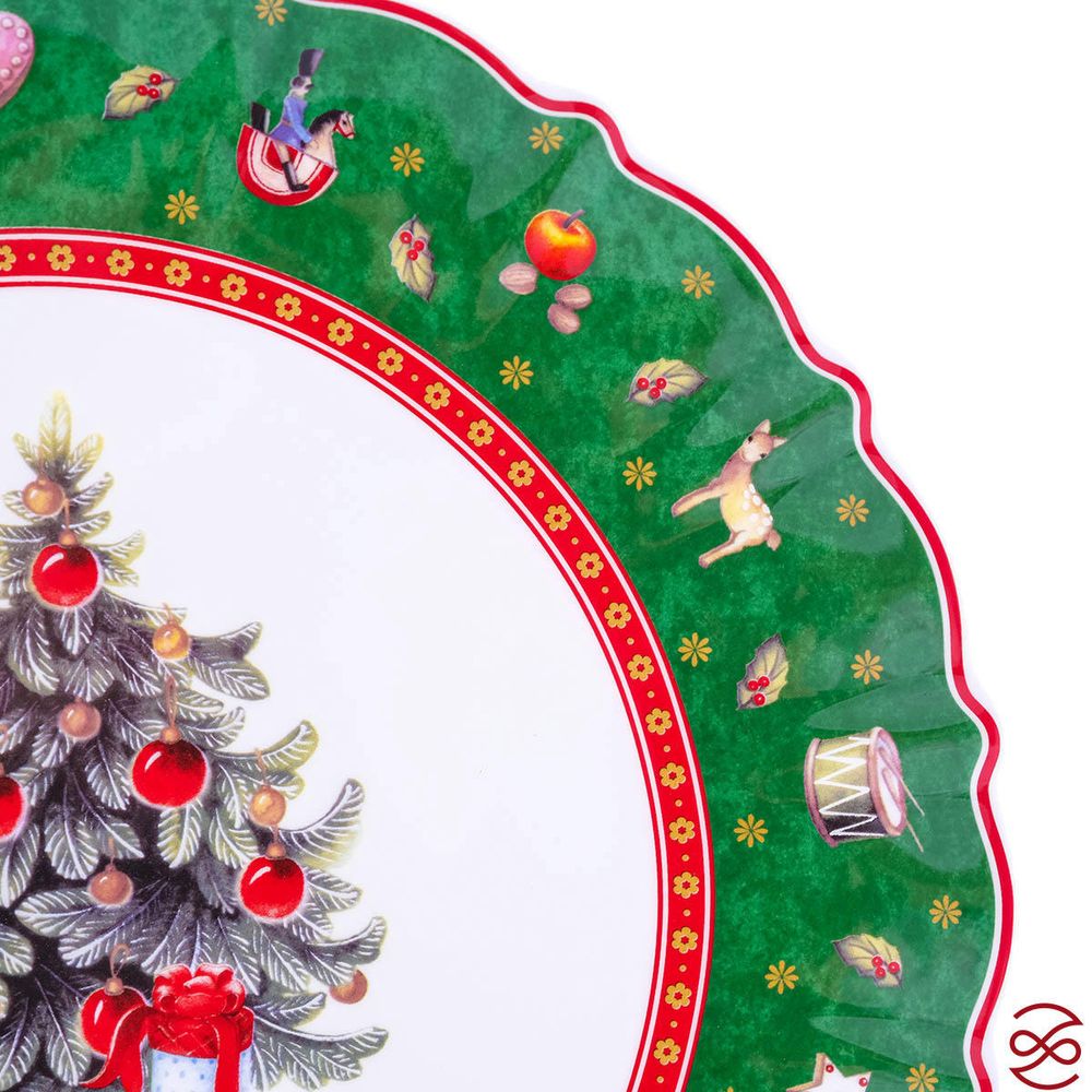 Блюдо круглое Repast Green 30*30*1.8 см