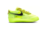 Baby OFF-WHITE x Nike Air Force 1 fashion casual sneakers fluorescent green