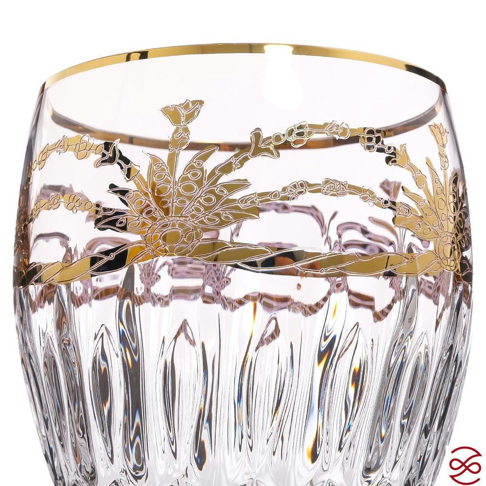 Набор бокалов для вина TIMON Violet/Gold (6 шт) 340 мл